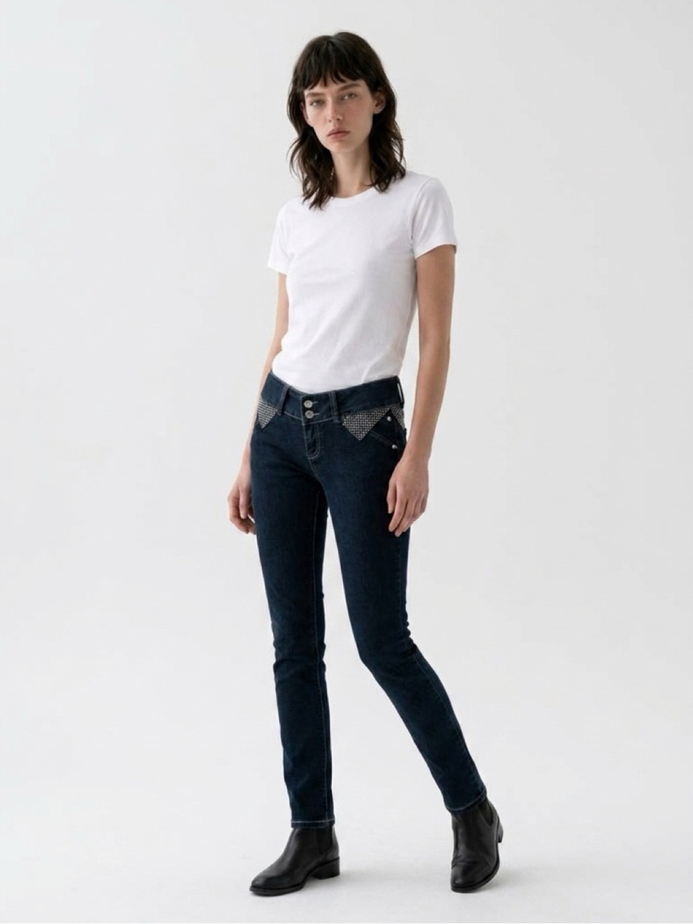 Vintage Y2K “I Love Playboy” Rhinestones Low-Rise Jeans